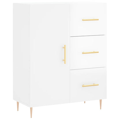 Skjenk Høyglans Hvit 69,5x34x90 cm