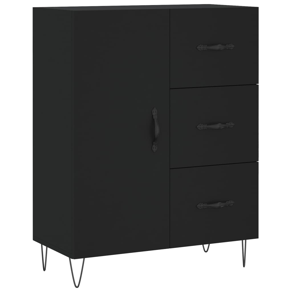 Skjenk Svart 69,5x34x90 cm