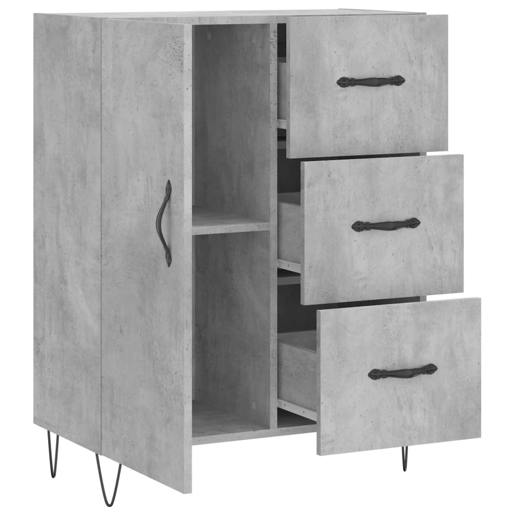 Skjenk Betonggrå 69,5x34x90 cm