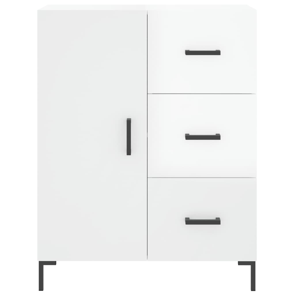 Skjenk Høyglans Hvit 69,5x34x90 cm