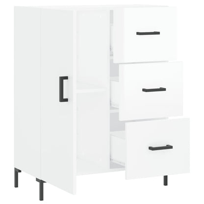 Skjenk Høyglans Hvit 69,5x34x90 cm