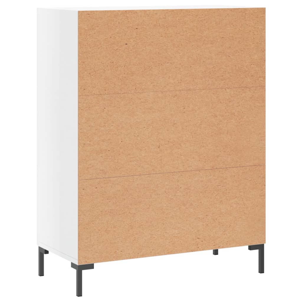 Skjenk Høyglans Hvit 69,5x34x90 cm