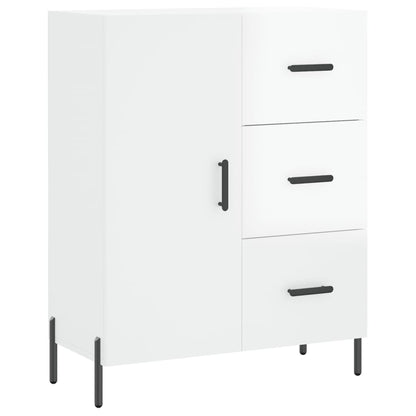 Skjenk Høyglans Hvit 69,5x34x90 cm