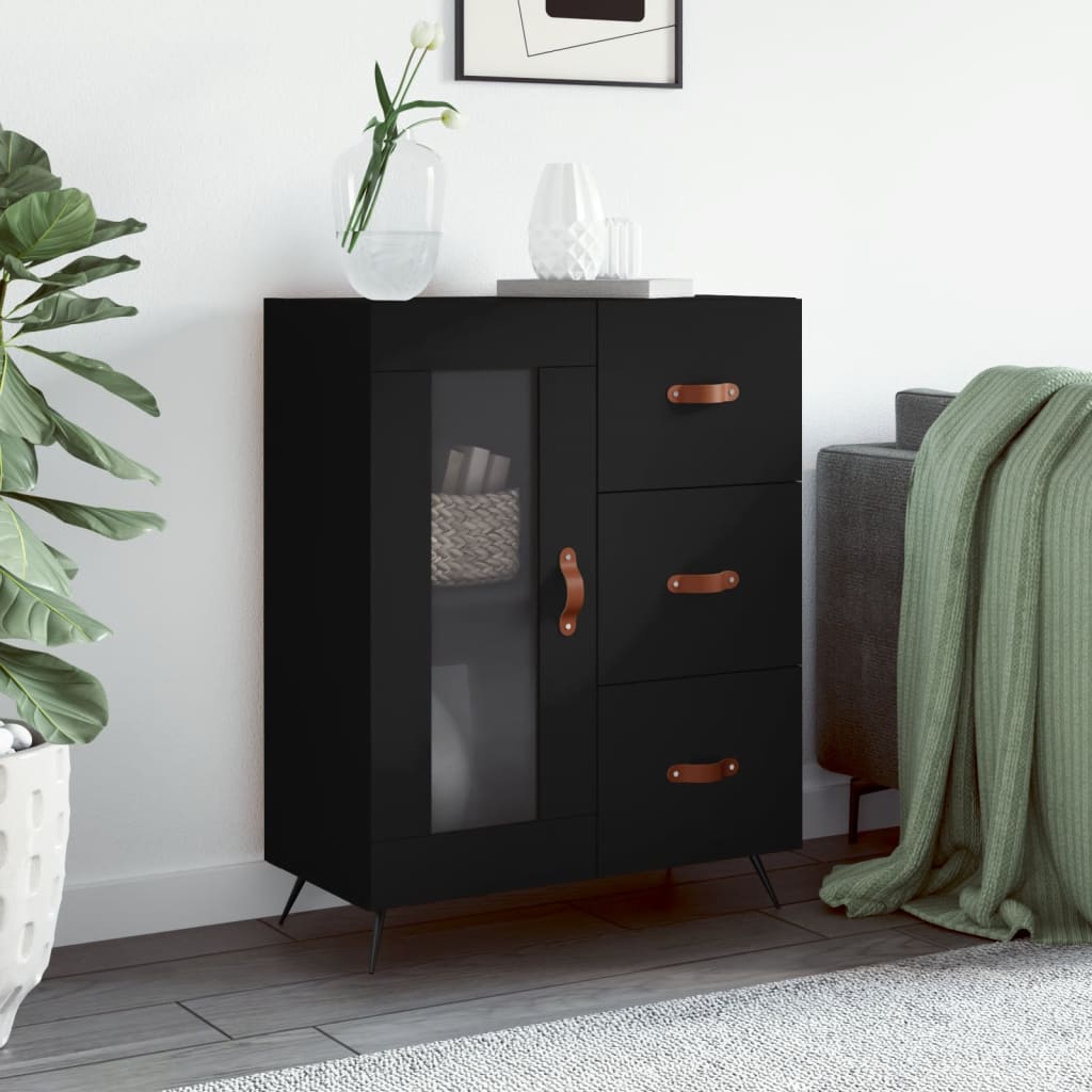Skjenk Svart 69,5x34x90 cm