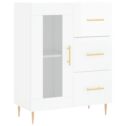 Skjenk Høyglans Hvit 69,5x34x90 cm