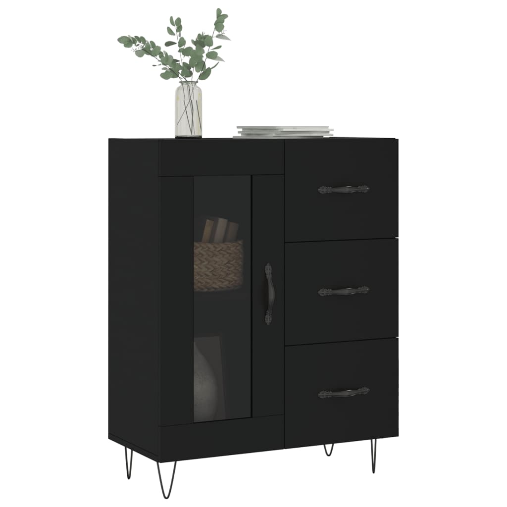 Skjenk Svart 69,5x34x90 cm