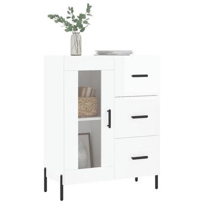Skjenk Høyglans Hvit 69,5x34x90 cm