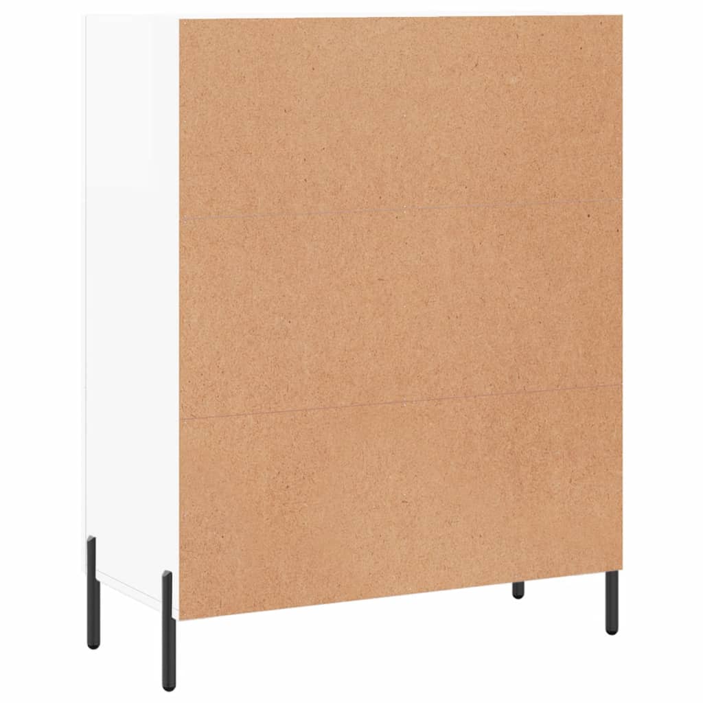 Skjenk Høyglans Hvit 69,5x34x90 cm