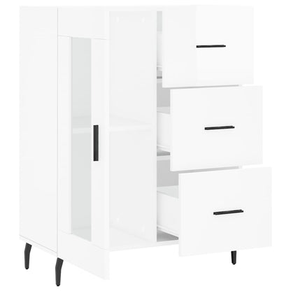 Skjenk Høyglans Hvit 69,5x34x90 cm