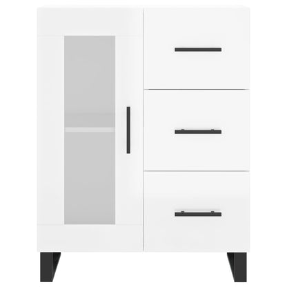 Skjenk Høyglans Hvit 69,5x34x90 cm