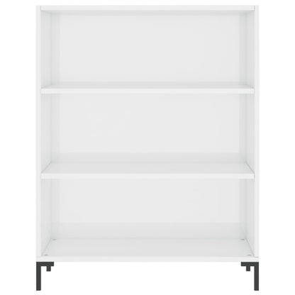Bokhylle Høyglans Hvit 69,5x32,5x90 cm