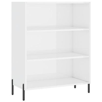 Bokhylle Høyglans Hvit 69,5x32,5x90 cm