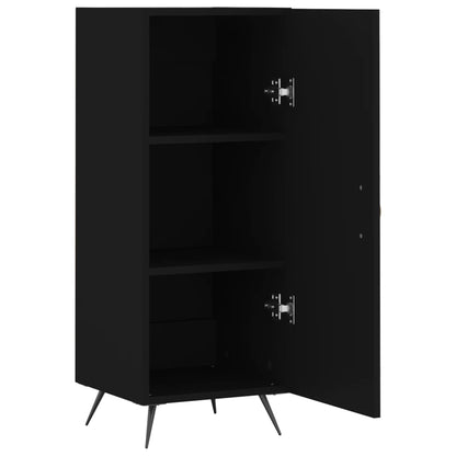 Skjenk svart 34,5x34x90 cm konstruert tre