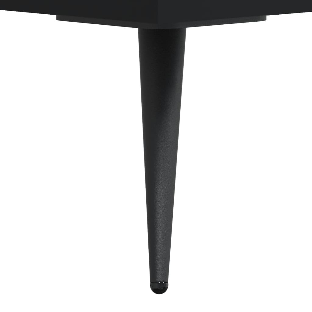 Skjenk svart 34,5x34x90 cm konstruert tre