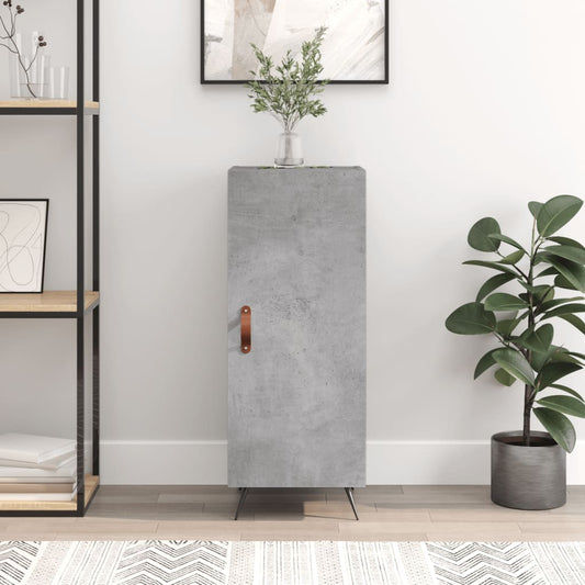 Skjenk betonggrå 34,5x34x90 cm konstruert tre
