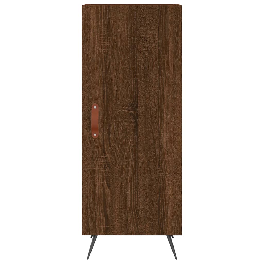 Skjenk brun eik 34,5x34x90 cm konstruert tre