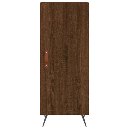 Skjenk brun eik 34,5x34x90 cm konstruert tre