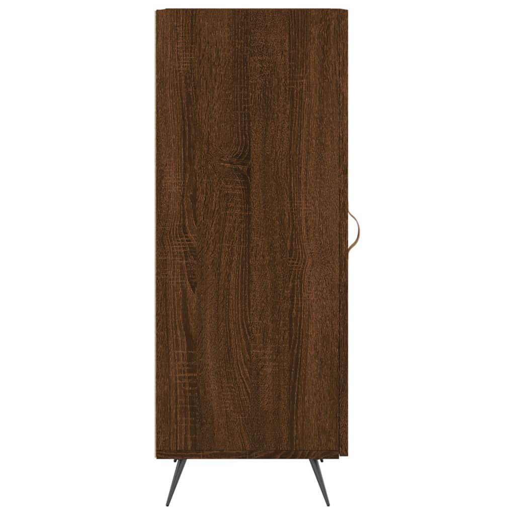 Skjenk brun eik 34,5x34x90 cm konstruert tre