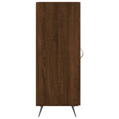 Skjenk brun eik 34,5x34x90 cm konstruert tre