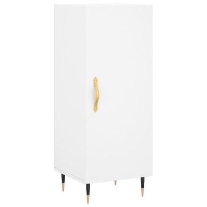 Skjenk hvit 34,5x34x90 cm konstruert tre