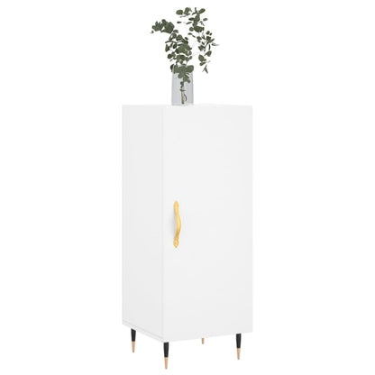 Skjenk hvit 34,5x34x90 cm konstruert tre