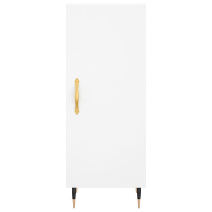 Skjenk hvit 34,5x34x90 cm konstruert tre