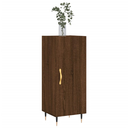 Skjenk brun eik 34,5x34x90 cm konstruert tre