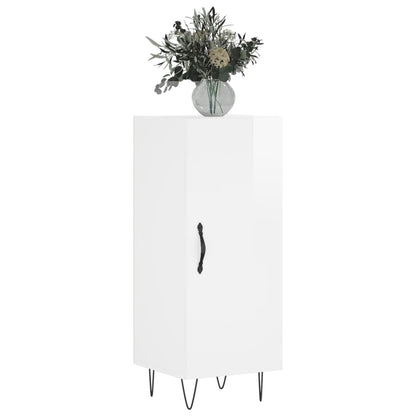 Skjenk Høyglans Hvit 34,5x34x90 cm