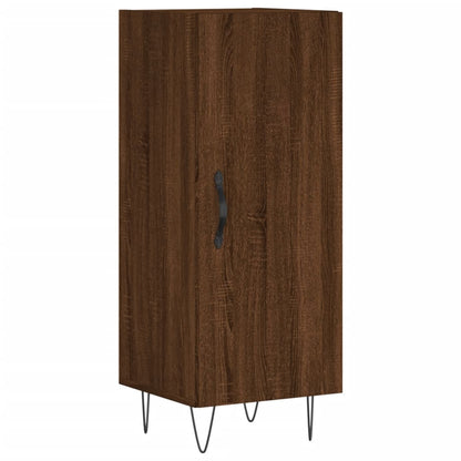 Skjenk brun eik 34,5x34x90 cm konstruert tre