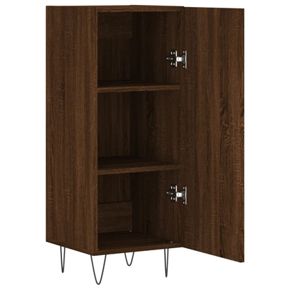 Skjenk brun eik 34,5x34x90 cm konstruert tre