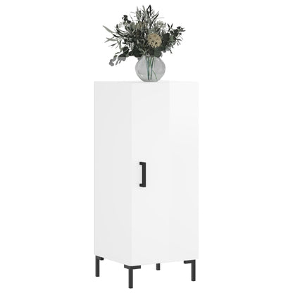 Skjenk Høyglans Hvit 34,5x34x90 cm