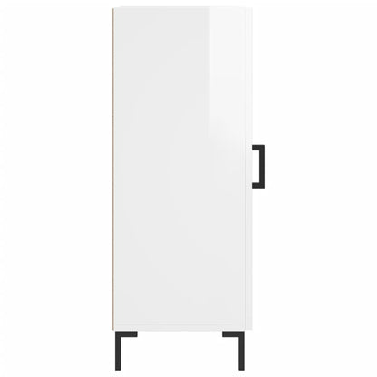 Skjenk Høyglans Hvit 34,5x34x90 cm