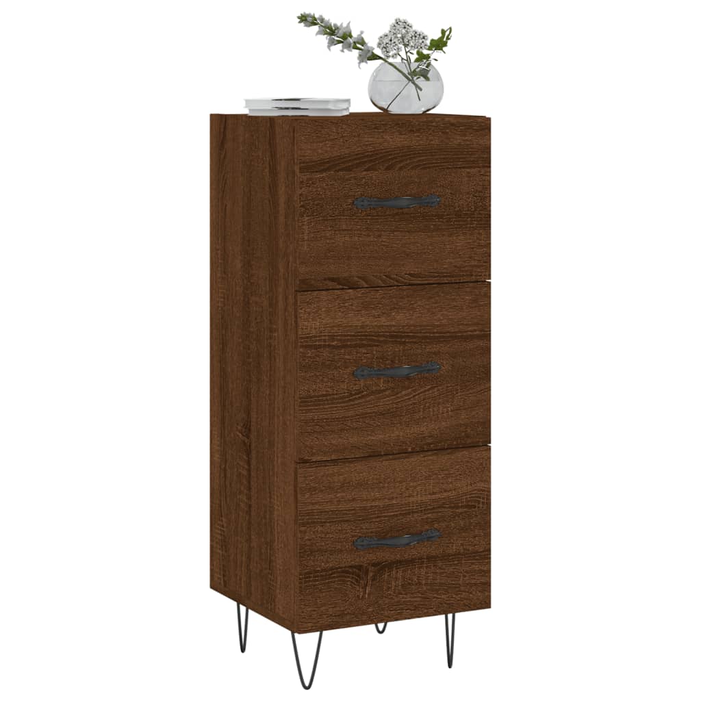 Skjenk Brun Eik 34,5x34x90 cm