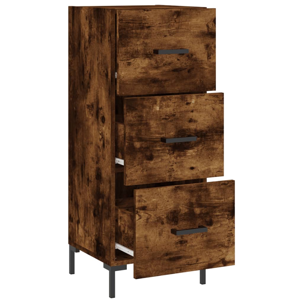 Skjenk røkt eik 34,5x34x90 cm konstruert tre