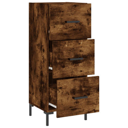 Skjenk røkt eik 34,5x34x90 cm konstruert tre