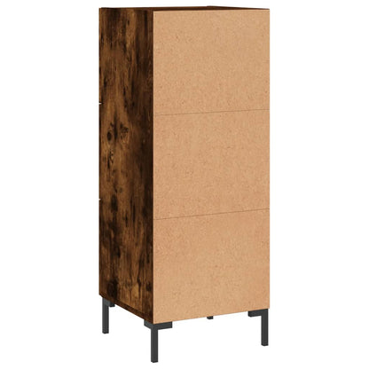 Skjenk røkt eik 34,5x34x90 cm konstruert tre
