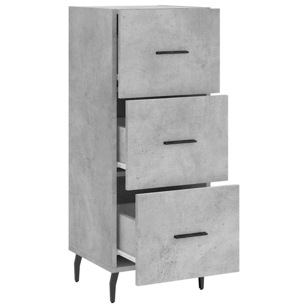 Skjenk betonggrå 34,5x34x90 cm konstruert tre
