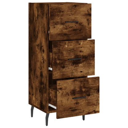 Skjenk røkt eik 34,5x34x90 cm konstruert tre