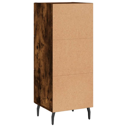 Skjenk røkt eik 34,5x34x90 cm konstruert tre