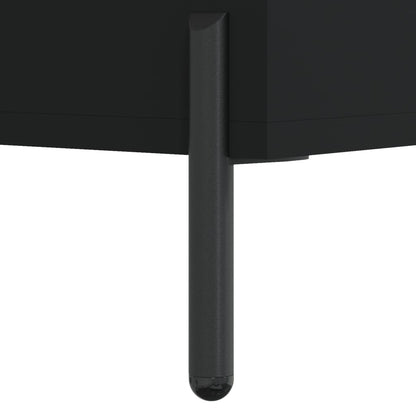Skjenk svart 34,5x34x90 cm konstruert tre
