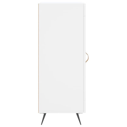 Skjenk hvit 34,5x34x90 cm konstruert tre