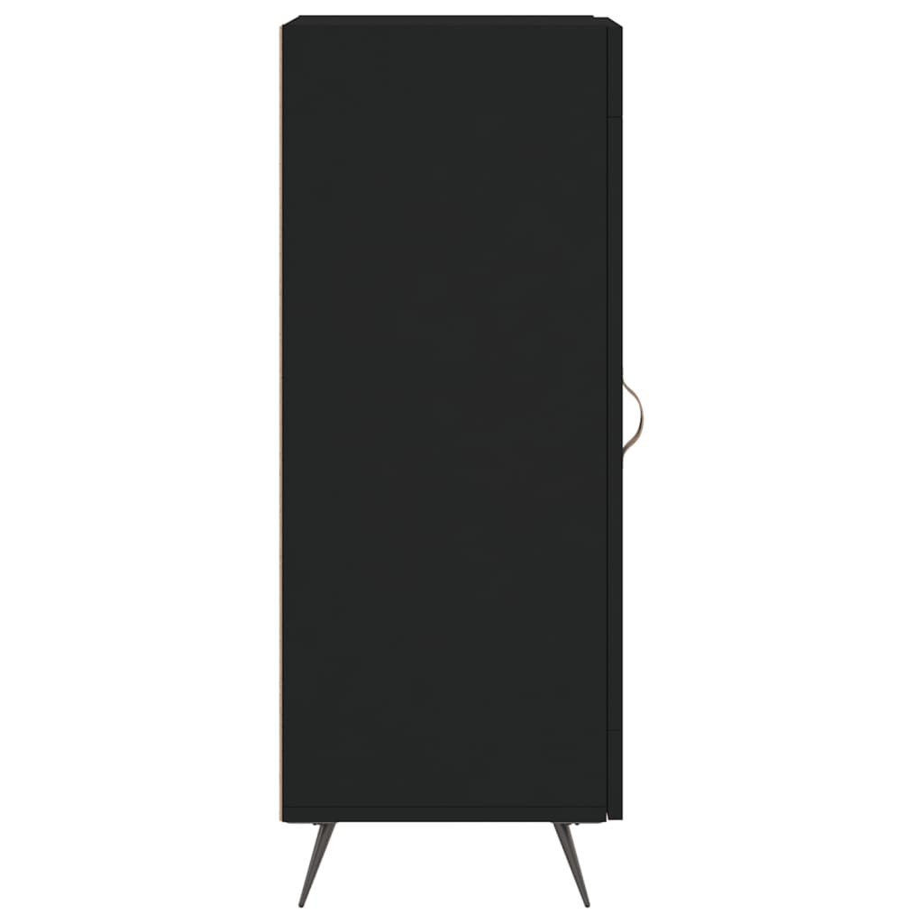 Skjenk svart 34,5x34x90 cm konstruert tre
