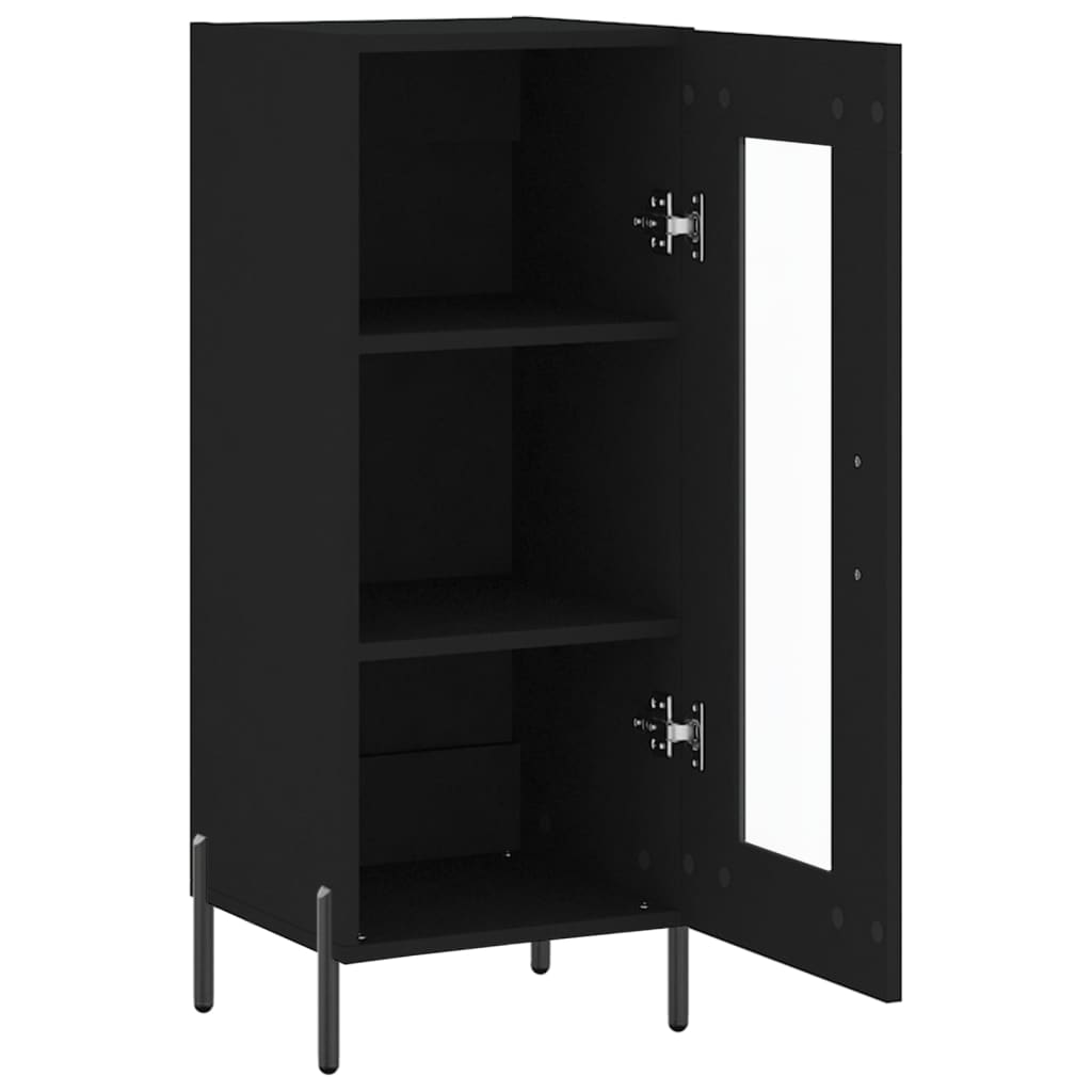 Skjenk Svart 34,5x34x90 cm