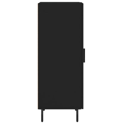 Skjenk svart 34,5x34x90 cm konstruert tre