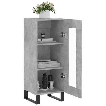 Skjenk betonggrå 34,5x34x90 cm konstruert tre