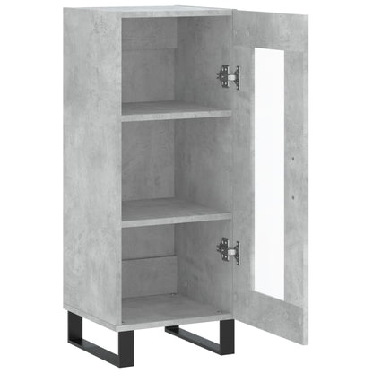 Skjenk betonggrå 34,5x34x90 cm konstruert tre