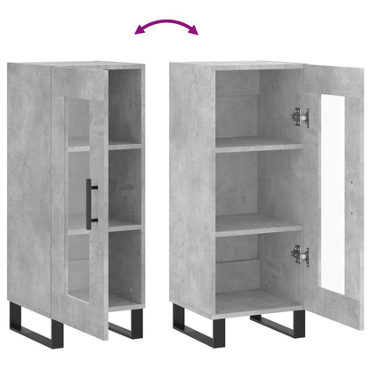 Skjenk betonggrå 34,5x34x90 cm konstruert tre