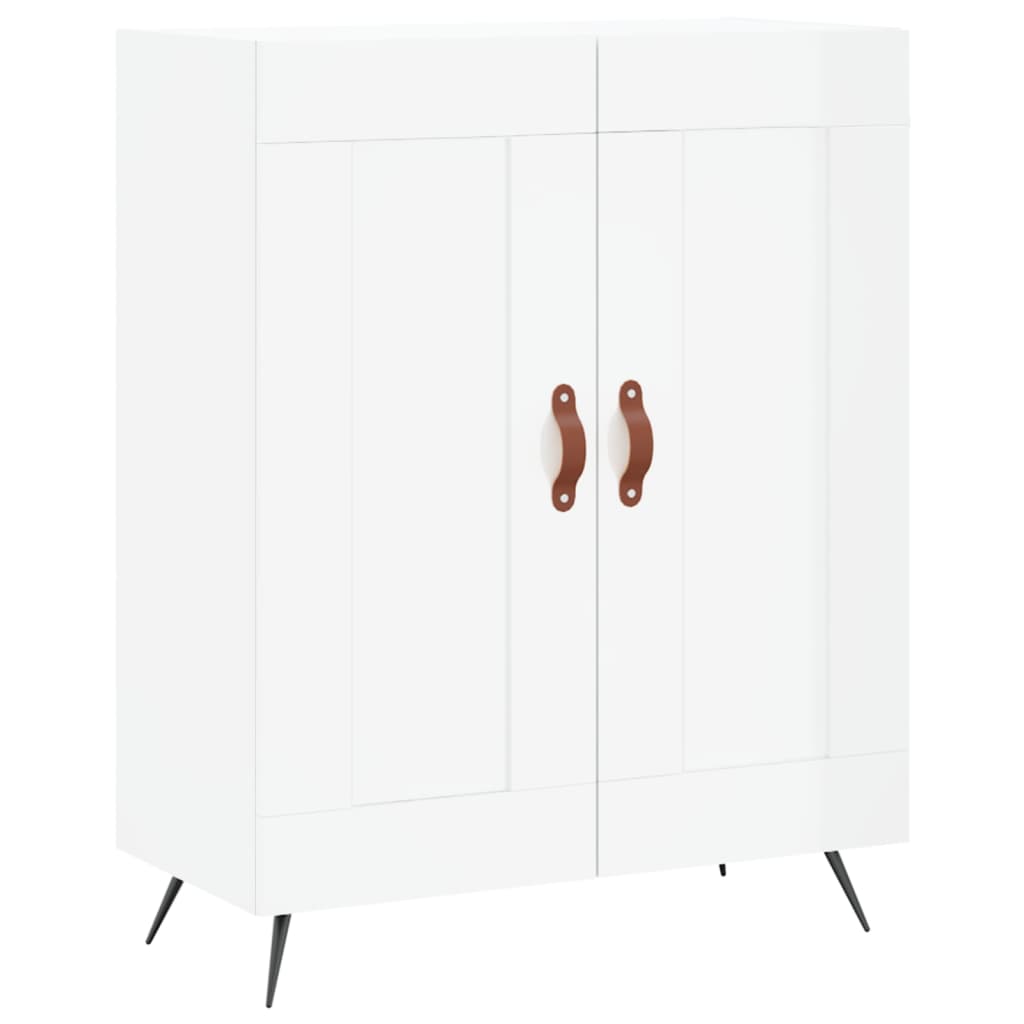 Skjenk Høyglans Hvit 69,5x34x90 cm