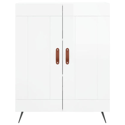 Skjenk Høyglans Hvit 69,5x34x90 cm