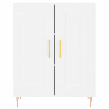 Skjenk hvit 69,5x34x90 cm konstruert tre